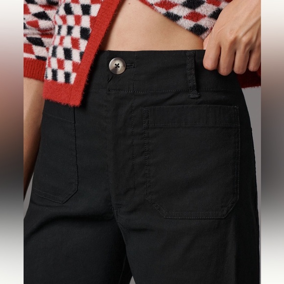 Anthropologie Maeve The Colette Magic Fabric Crop Wide-Leg Pants - Picture 3 of 8